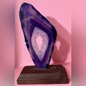 Purple Mounted Druse Slice